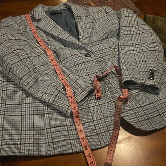 Talbots Light Blue Checkered Blazer - Picture 16 of 16